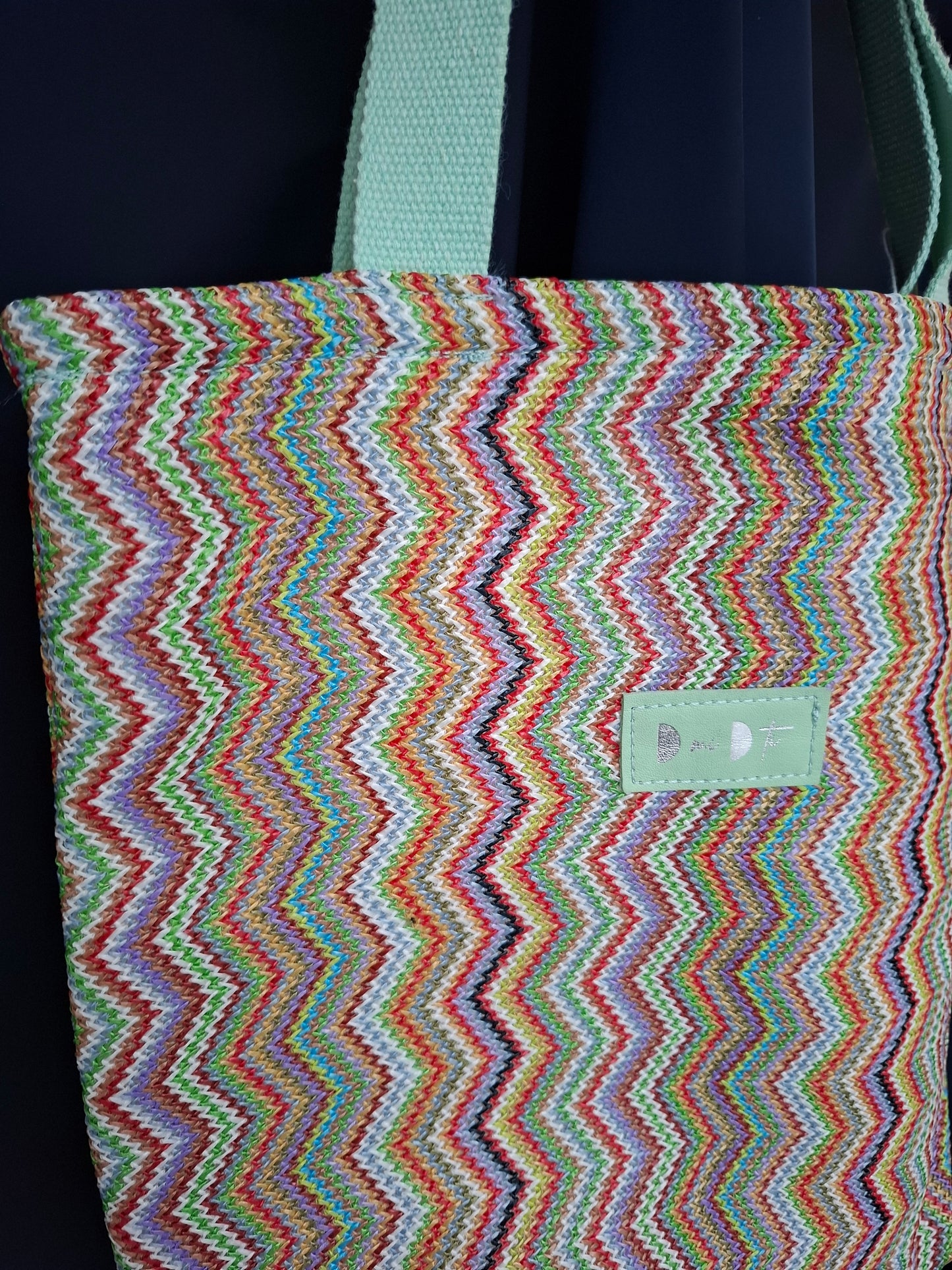 Bolsa IGUÑA multicolor zigzag