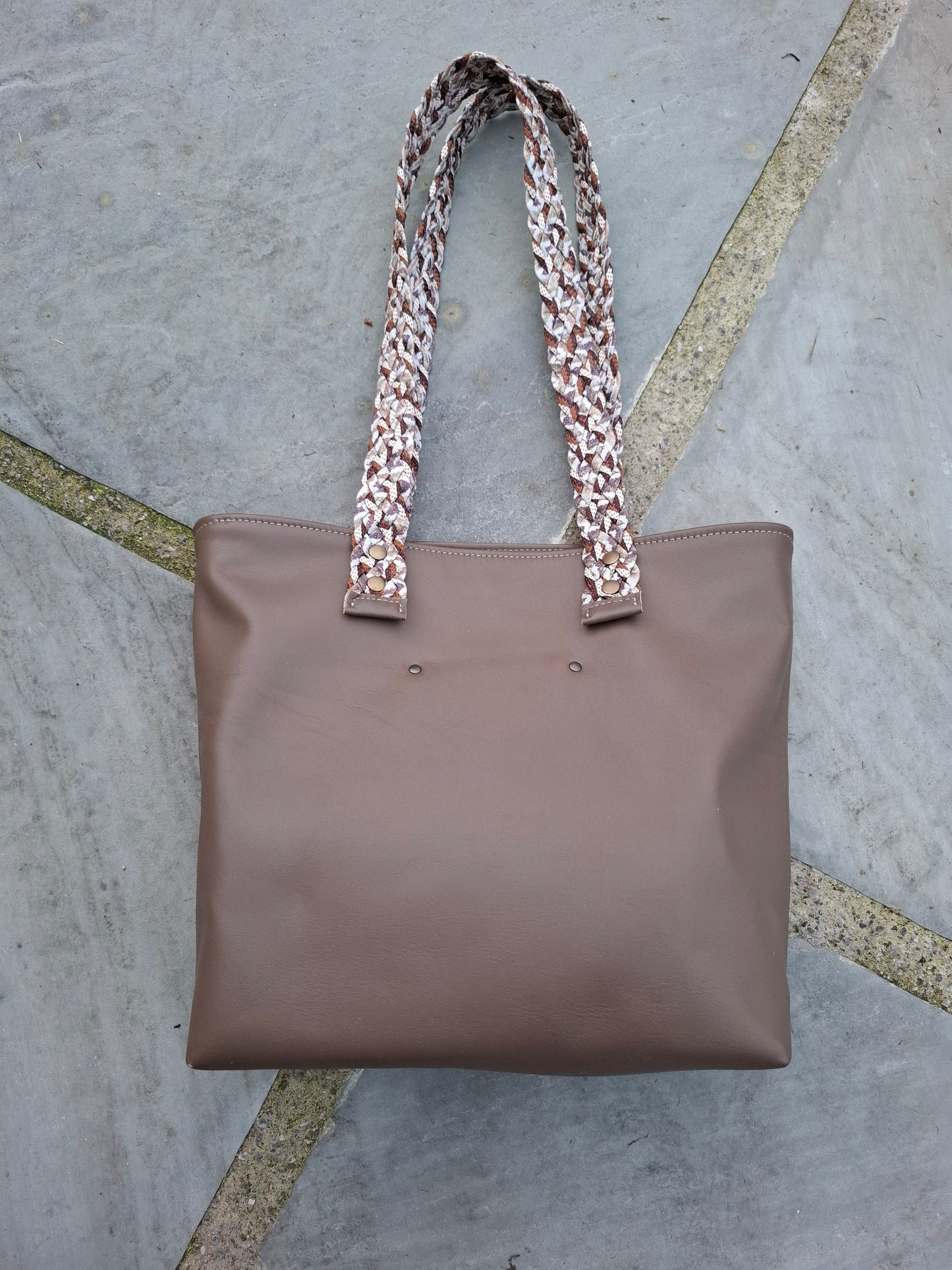 Bolso shopper piel marrón