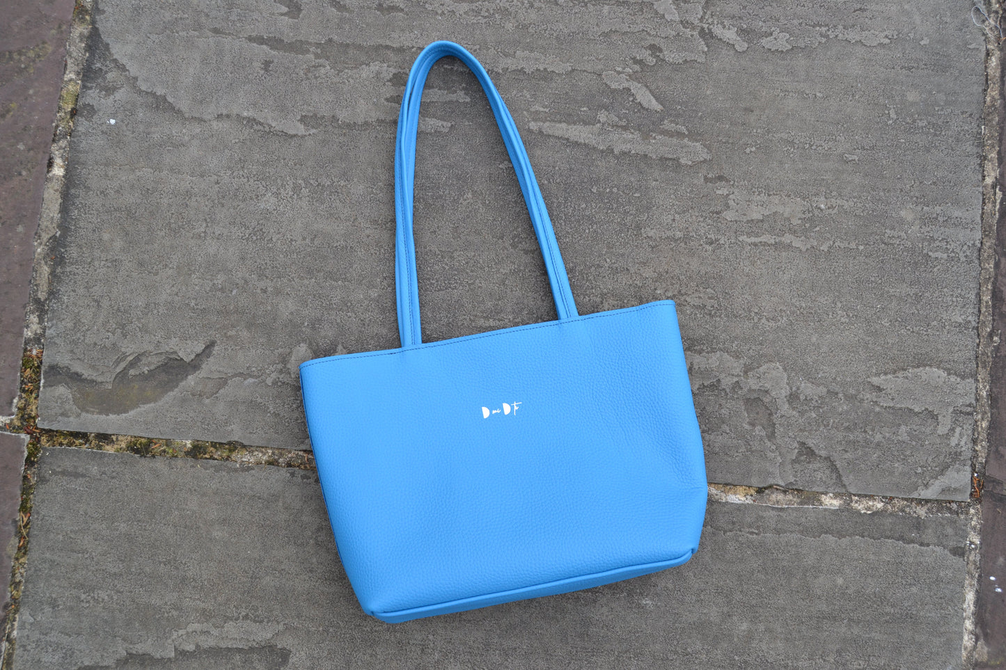 Bolso shopper VEGA piel azul