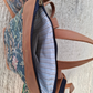 Mochila antirrobo TERRA CHÁ piel marrón y denim efecto óxido