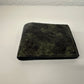 Cartera monedero hombre piel grabado serpiente camuflaje amarillo