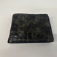 Cartera tarjetero hombre piel grabado serpiente camuflaje