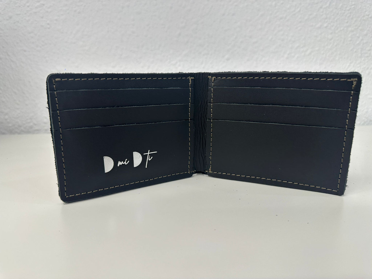 Cartera tarjetero hombre piel grabado serpiente camuflaje