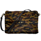 Bolso bandolera DOBRA piel con pelo camuflaje y negro