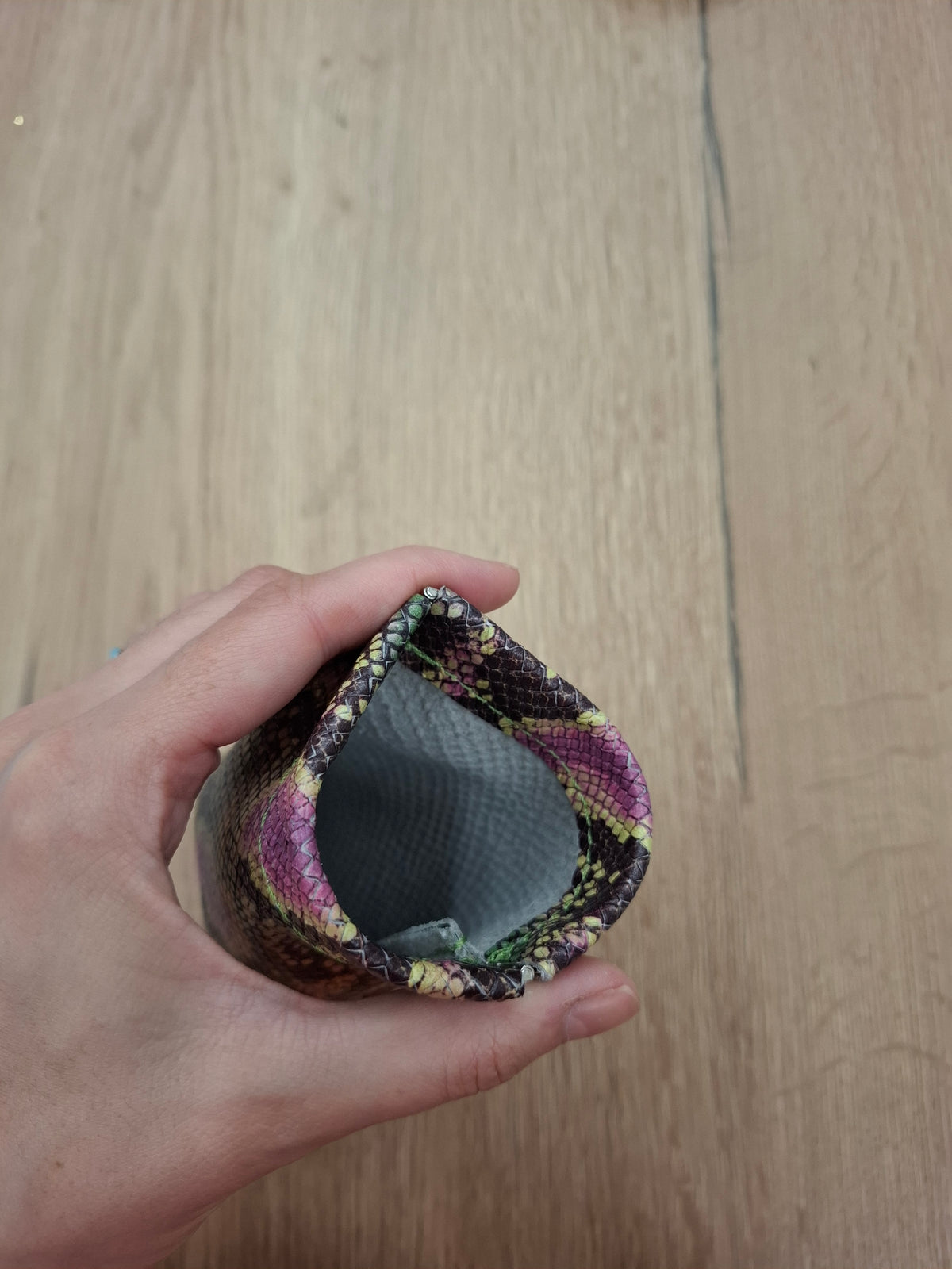 Funda gafas piel estampado serpiente