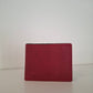 Cartera hombre piel rojo