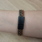 Pulsera piel marrón 3 tiras