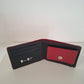 Cartera hombre piel rojo