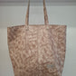 Bolso shopper VEGA XL piel charol arrugado beige