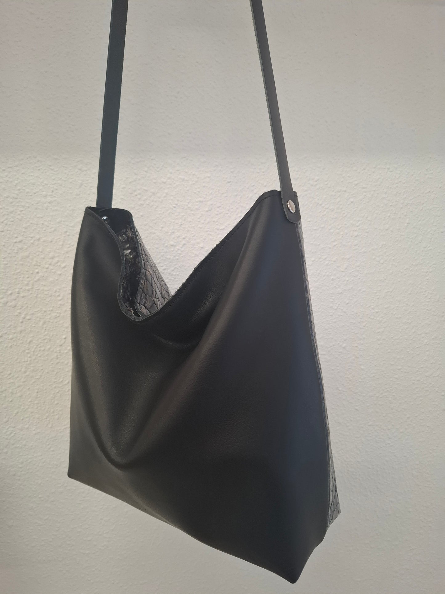 Bolso IGUÑA piel coco flores