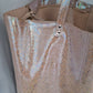 Bolso shopper VEGA XL piel brillante tornasolada beige