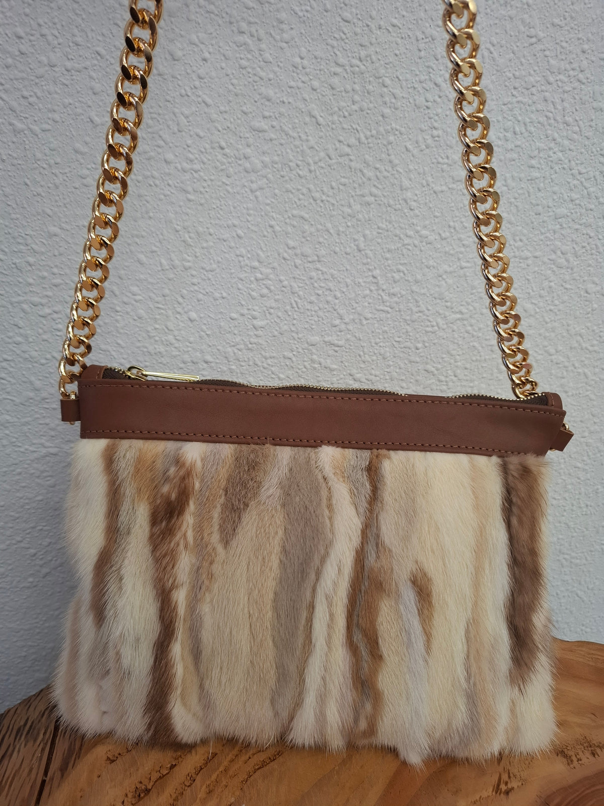 Bolso bandolera CAMPOO piel bisón