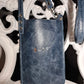 Bolso de móvil de piel envejecida azul