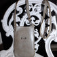 Bolso de móvil de piel anacarada gris