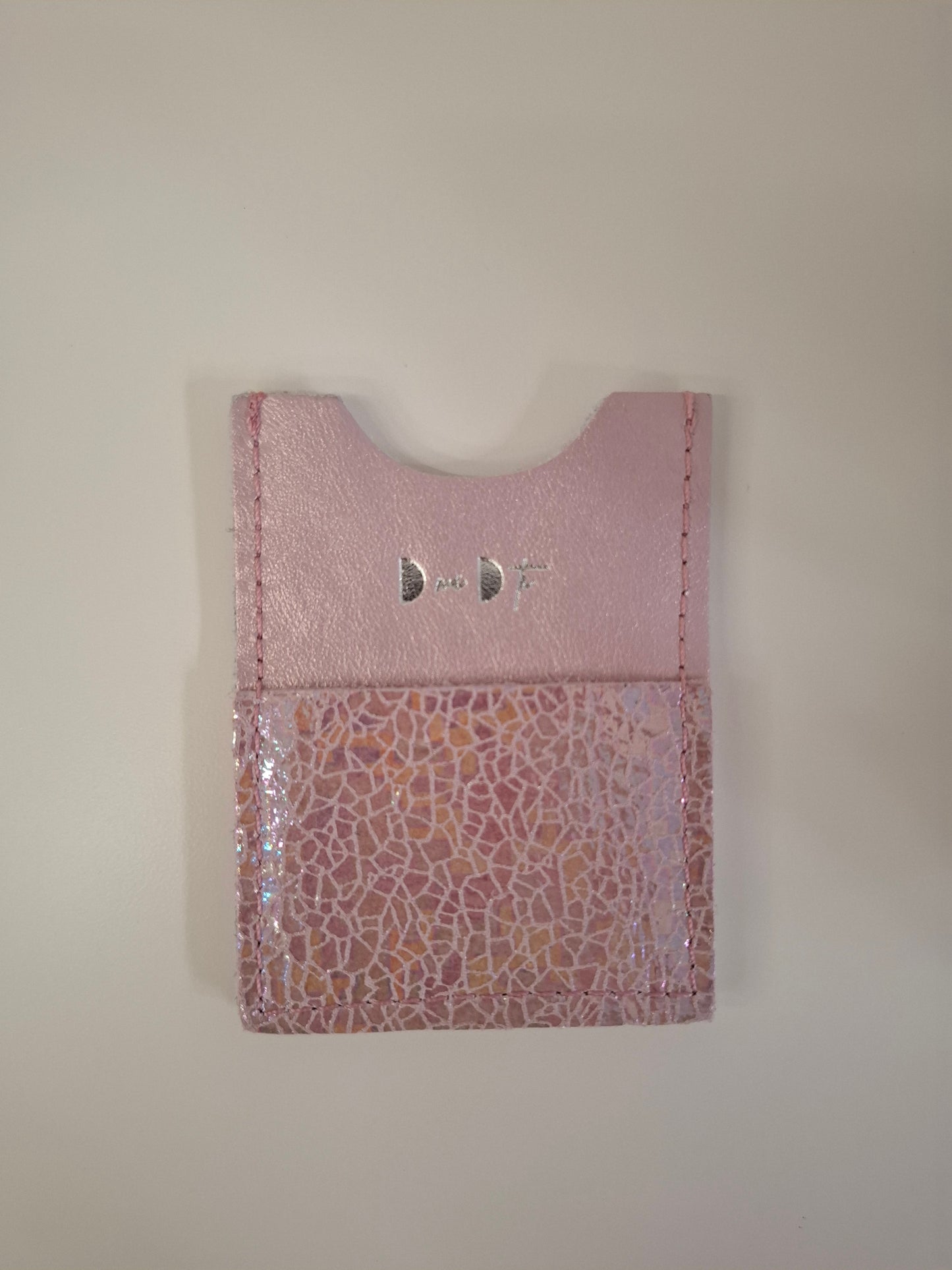 Tarjetero piel tornasolado