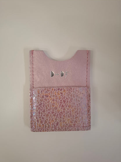 Tarjetero piel tornasolado