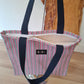 Bolsa IGUÑA rayas rosa y verde