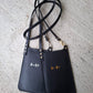 Bolso de móvil de piel negro