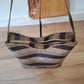 Bolso IGUÑA piel caballitos de mar y piel marrón envejecida