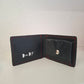 Cartera monedero hombre piel negro envejecido