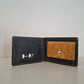 Cartera hombre piel amarillo envejecido