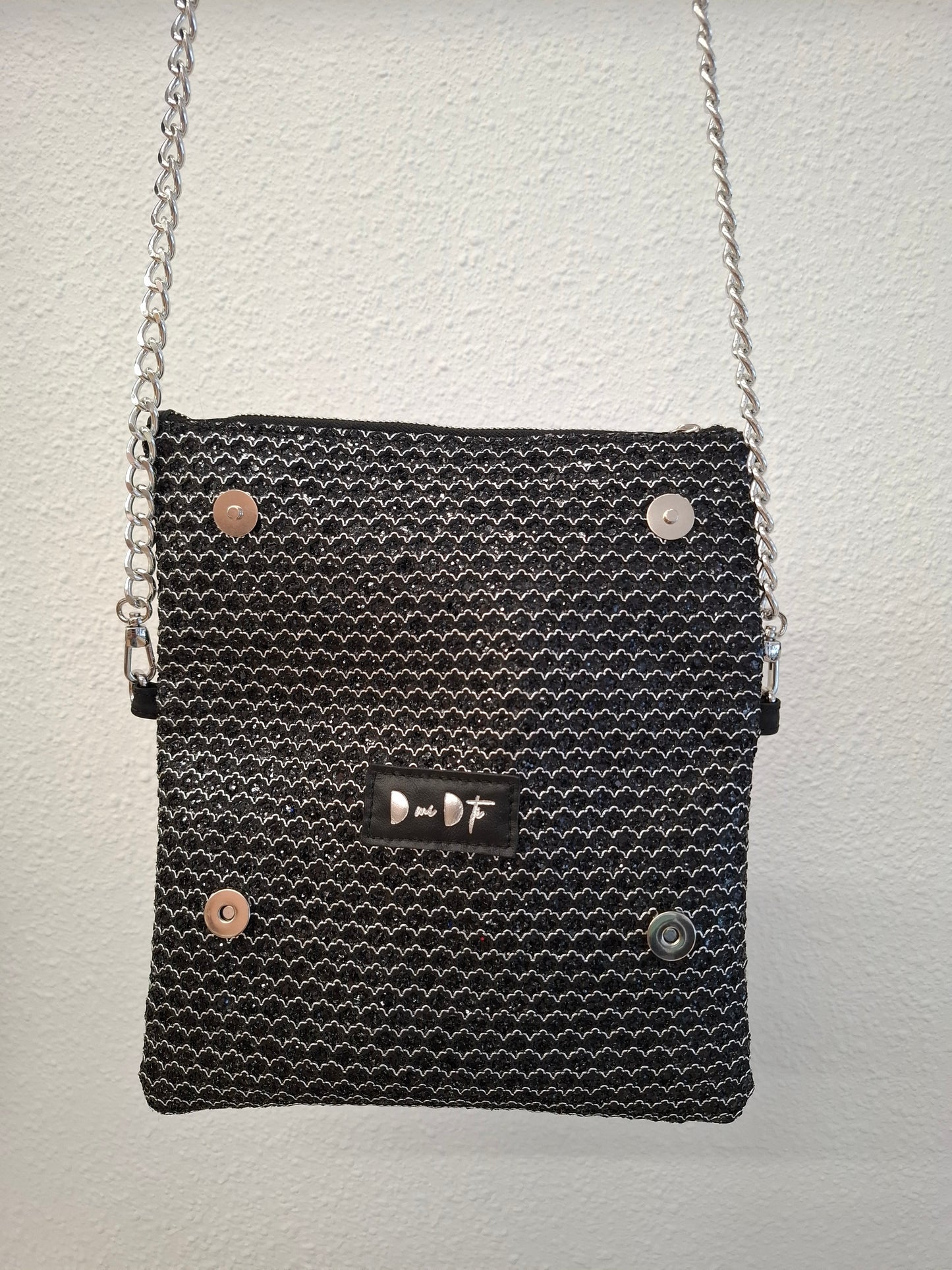Bolso CAÑADÍO negro y plata