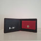 Cartera hombre piel rojo