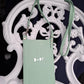 Bolso de móvil de piel verde menta