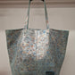 Bolso shopper VEGA XL piel jaspeado brillo azul
