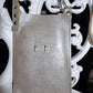 Bolso de móvil de piel anacarada gris