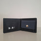 Cartera hombre piel azul