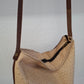 Bolso IGUÑA piel avestruz beige