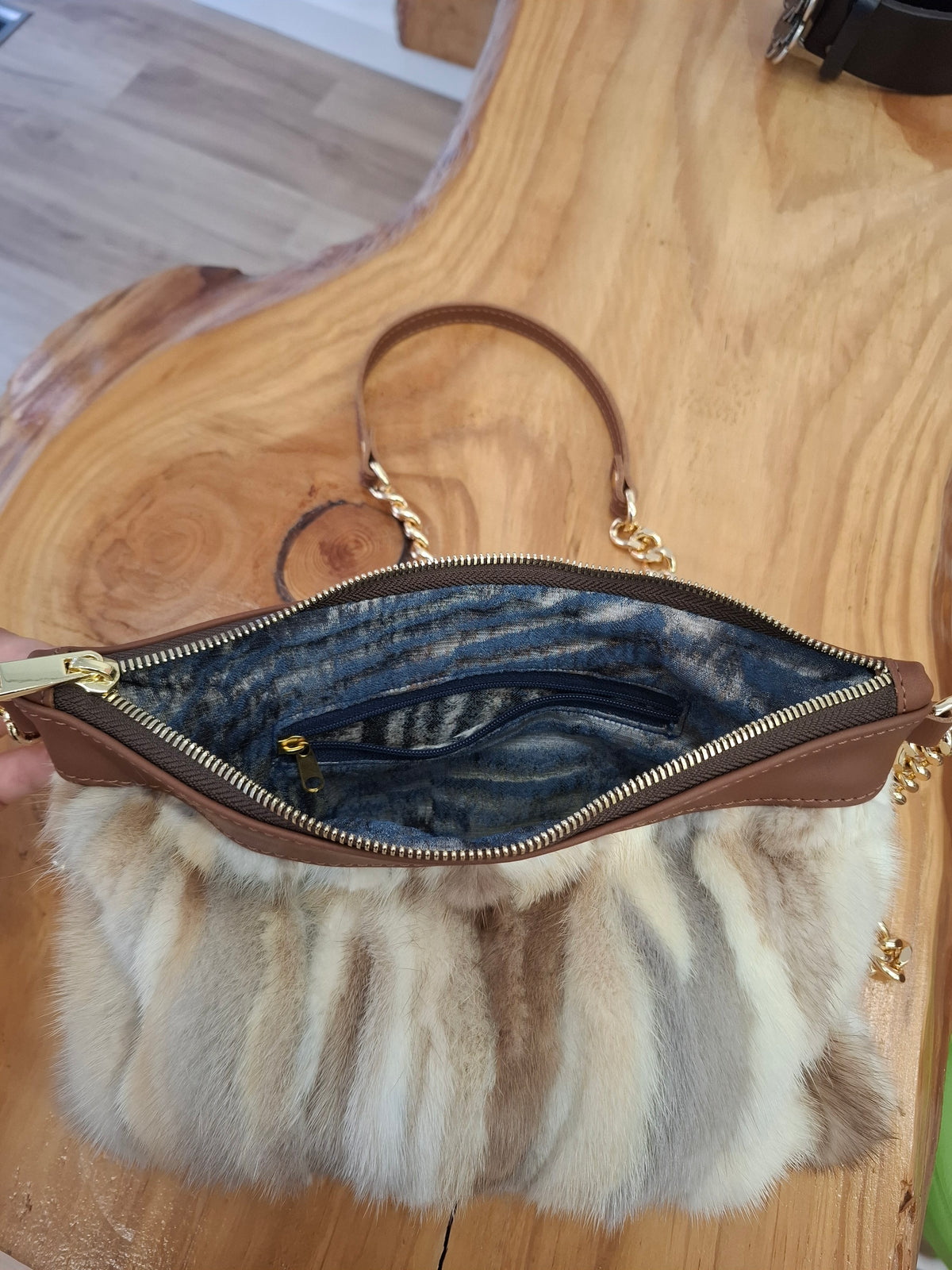 Bolso bandolera CAMPOO piel bisón