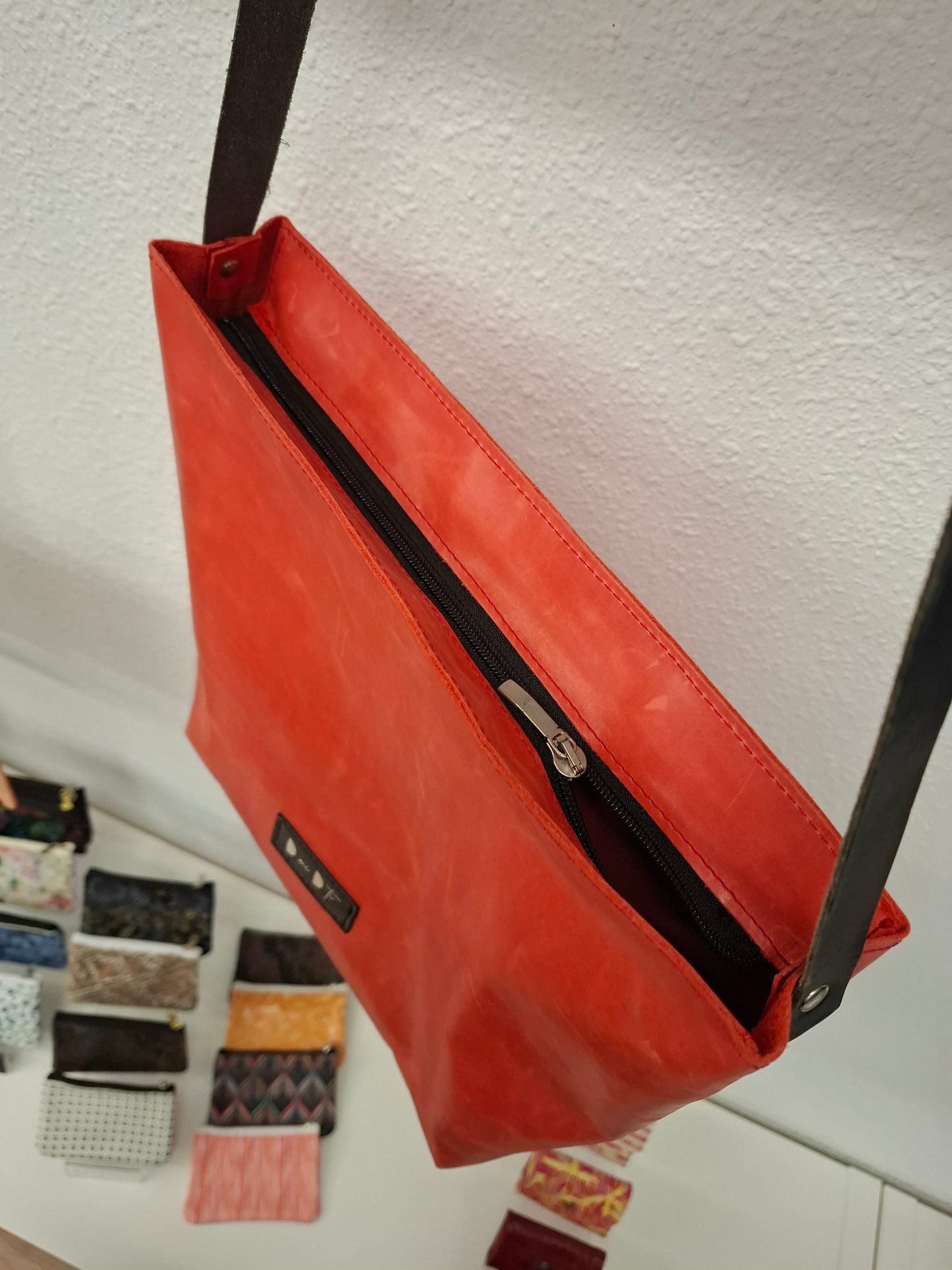 Bolso IGUÑA piel coral