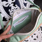 Bolso bandolera piel verde menta con yute