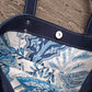 Bolso RAOS serraje azul marino