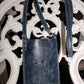 Bolso de móvil de piel envejecida azul