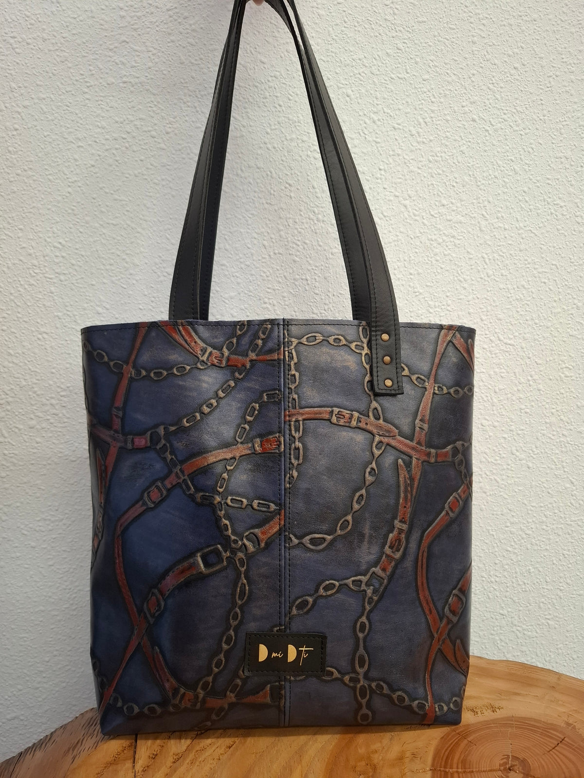 Bolso RAOS piel correas caballos