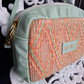Bolso bandolera piel verde menta con yute
