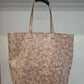 Bolso shopper VEGA XL piel charol arrugado beige