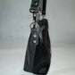 Bolso bandolera YERA piel con pelo negro