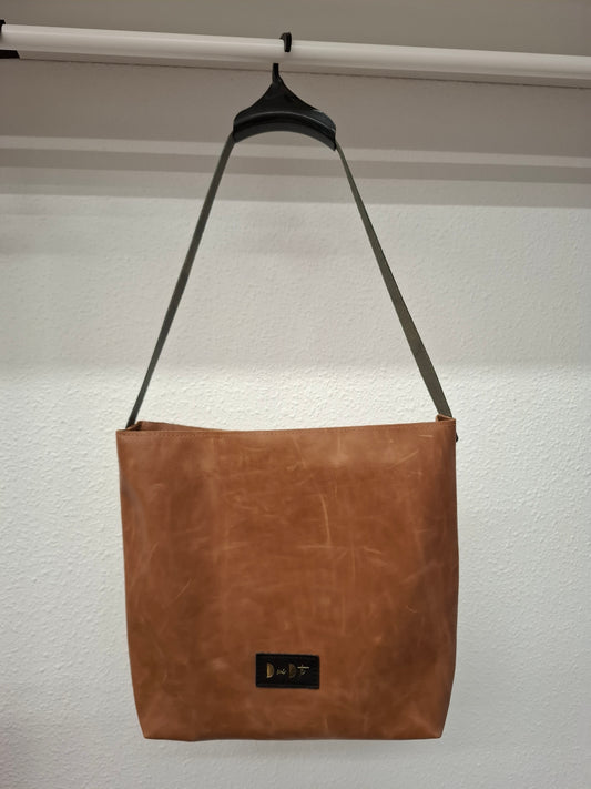 Bolso IGUÑA piel marrón