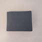 Cartera tarjetero hombre piel azul