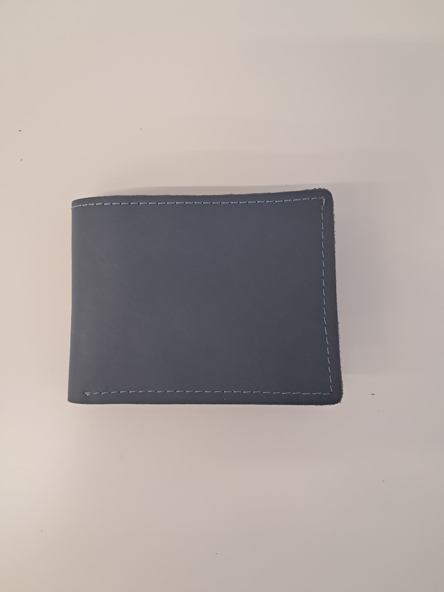 Cartera tarjetero hombre piel azul