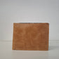 Cartera hombre piel marrón envejecido