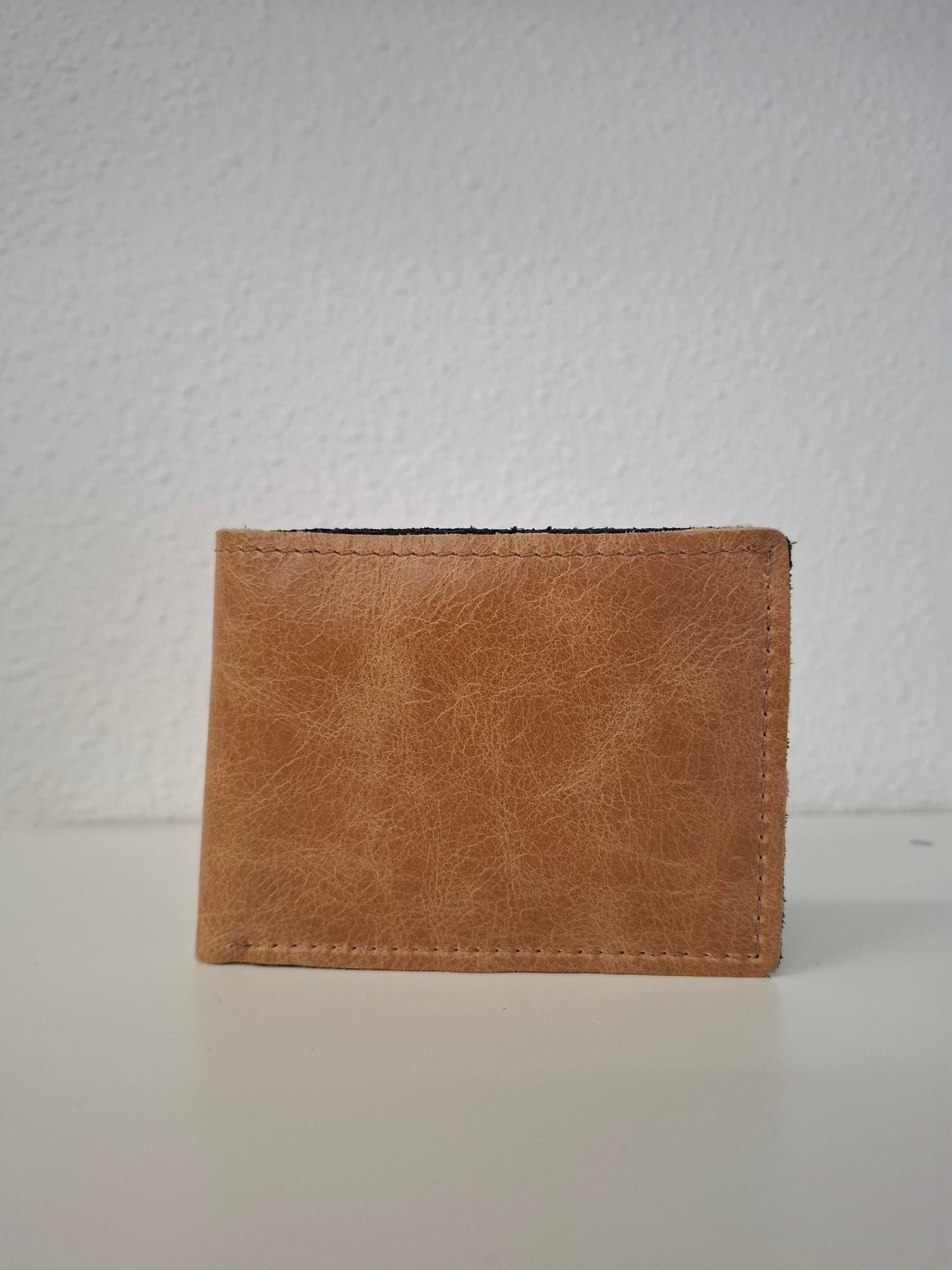Cartera hombre piel marrón envejecido