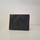 Cartera monedero hombre piel negro envejecido