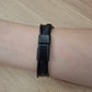 Pulsera piel negro 4 tiras