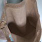 Bolso shopper VEGA XL piel brillante tornasolada beige