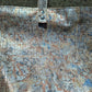 Bolso shopper VEGA XL piel jaspeado beige y plata